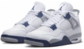 Air Jordan 4 Retro “Midnight Navy” – White / Midnight Navy / Grey