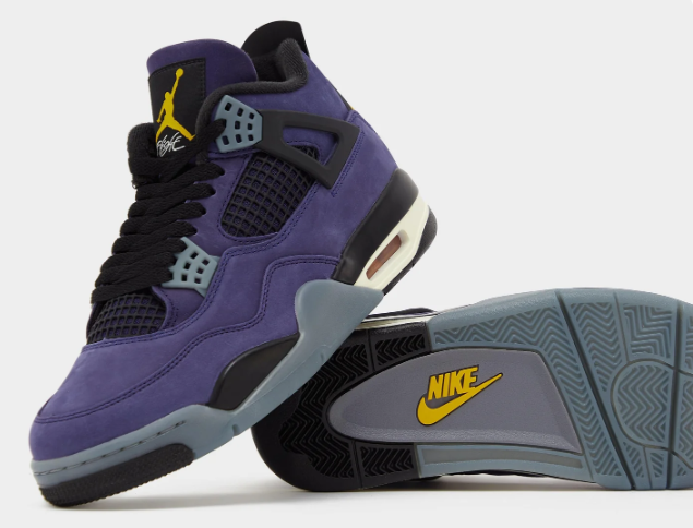 Air Jordan 4 Retro “Lakers” – Purple / Black / Yellow