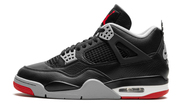 Air Jordan 4 Retro “Bred Reimagined” – Black / Cement Grey / Red