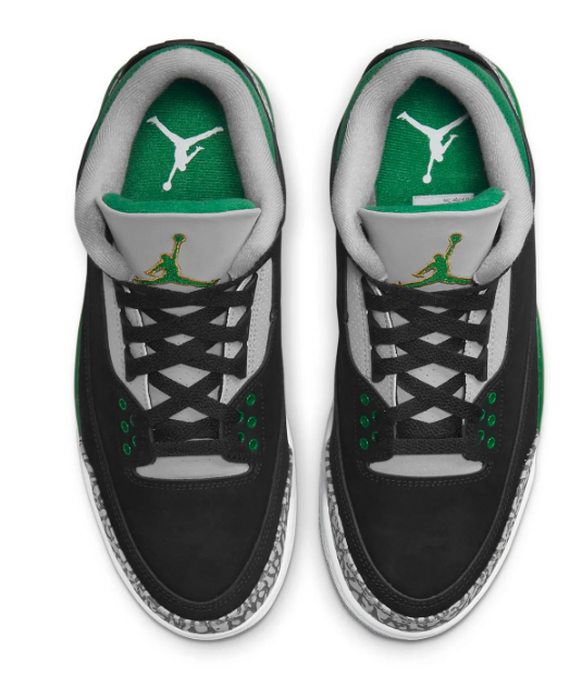 Air Jordan 3 Retro “Pine Green” – Black / Green / Cement Grey
