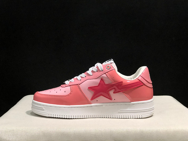 BAPE STA Low Sneakers – Pink Patent