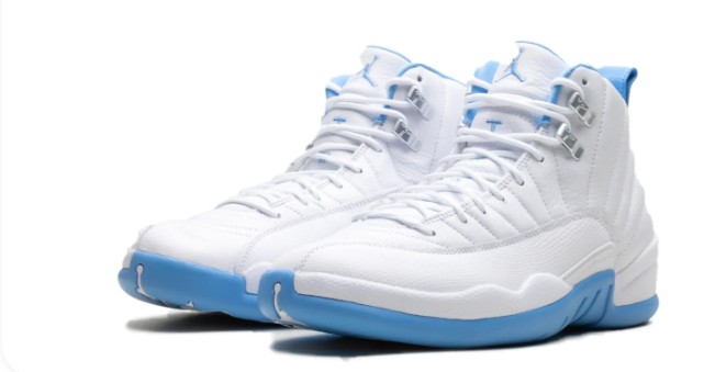 Air Jordan 12 “Melo” 2025 – White / Light Blue