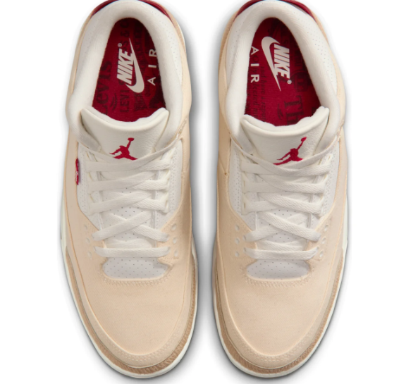 Levi's x Air Jordan 3 Retro “Ecru Denim” – Cream / Sail / Red