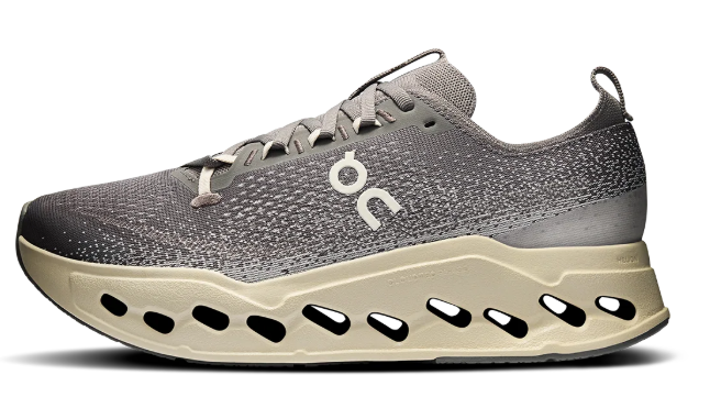 On Cloudsurfer Max Road Running Shoes - Gray / Cream